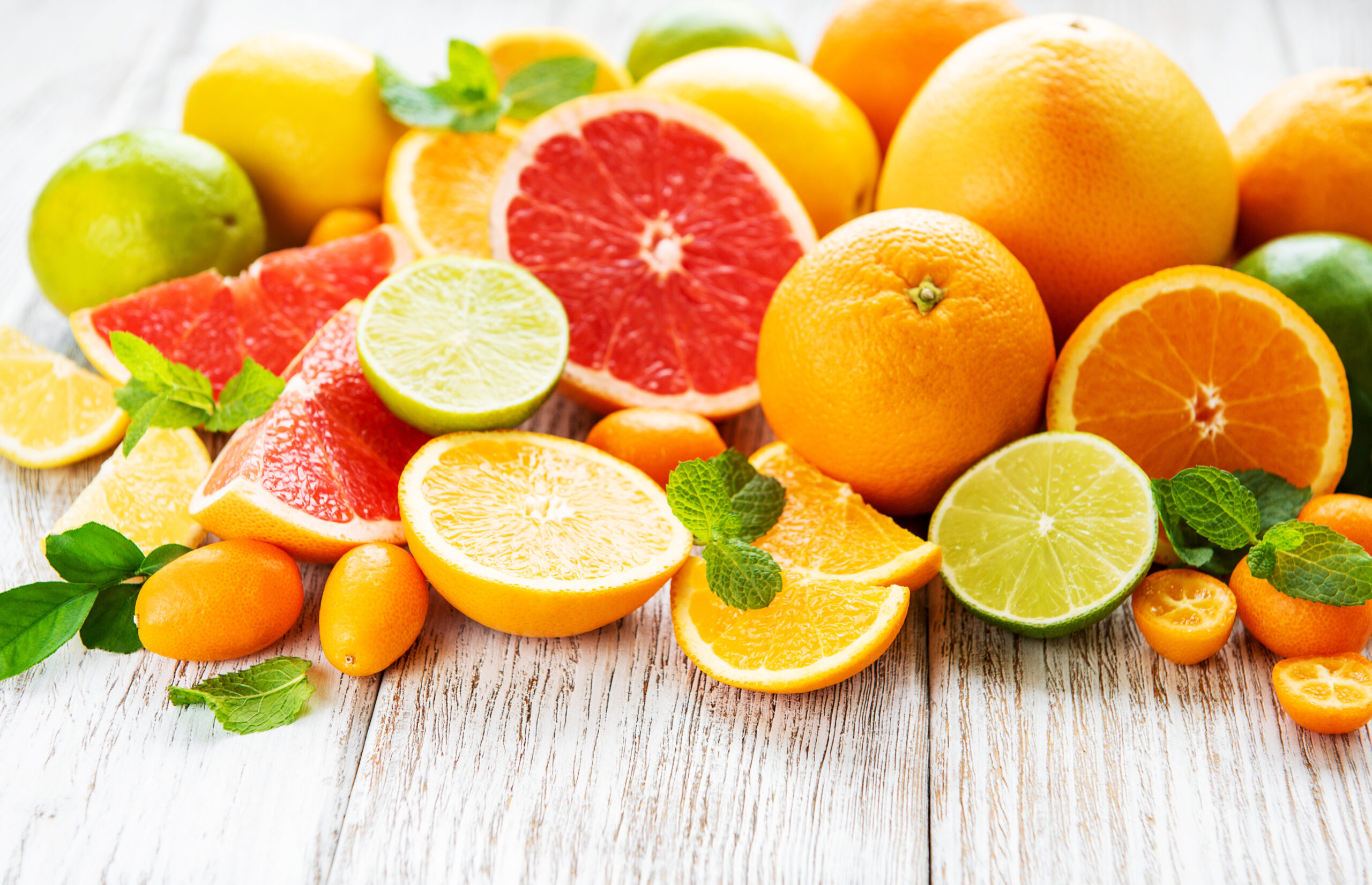 Fresh citrus fruits